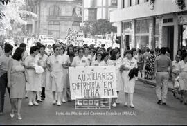 Marcha de las auxiliares de clínica reivindicando su equiparación a FP1