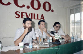Rueda de prensa de Julián Ariza en Sevilla