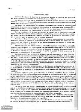 Comunicado político del Comité Provincial de Sevilla del PCOE ante las elecciones generales.