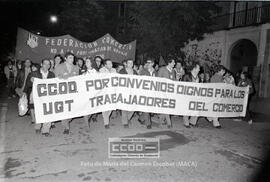 Manifestación de CC.OO. de Comercio Sevilla, en defensa de su convenio