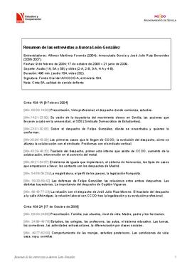 Entrevista a Aurora León González