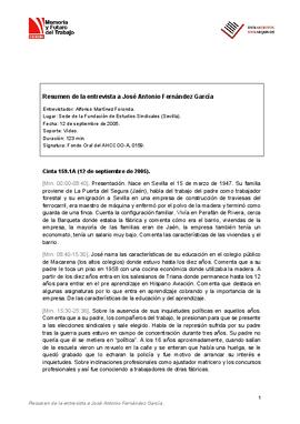 Entrevista a José Antonio Fernández García