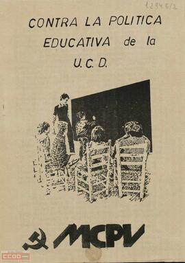 “Contra la política educativa de la UCD”