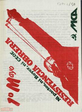 “1º de mayo: ni pactos, ni Boyer, ni CEOE. Resistencia Obrera”. Llamamiento del Movimiento Comunista de Andalucía a la participación en la manifestación