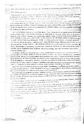 Carta de F. Acosta, E. Saborido y F. Soto al Presidente de la Cámara de Comercio, Industria y Navegación de Sevilla en la que piden que se manifieste públicamente a favor de la anulación de las condenas.
