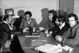 Concentración de los trabajadores en la fábrica Construcciones Metálicas Fernández Palacios – 19