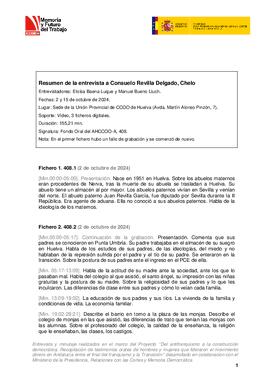 Entrevista a Consuelo Revilla Delgado