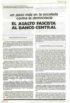 El asalto fascista al Banco Central: un paso más en la escalada contra la democracia”. Declaración del Comité Ejecutivo de la OCE (BR)