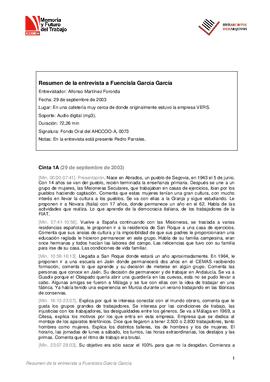 Entrevista a Fuencisla García García