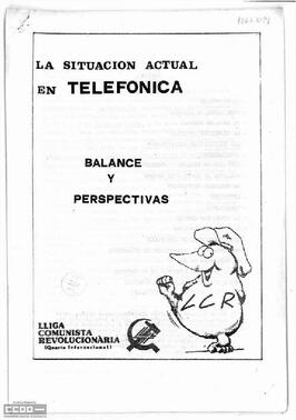 “La situación actual en telefónica: balance y perspectiva”