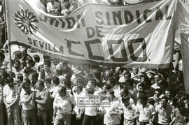 Manifestación 1o de Mayo de 1979 en Sevilla