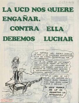“La UCD nos quiere engañar. Contra ella debemos luchar”
