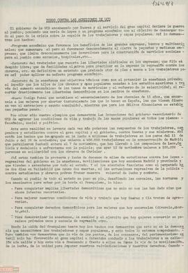 “Fortalezcamos el combate democrático del pueblo”. Declaración conjunta de los Comités Locales de la OCE (Bandera Roja) y del Partido Comunista de España (Internacional).