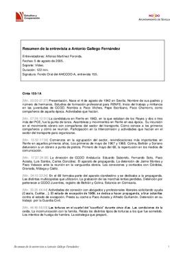 Entrevista a Antonio Gallego Fernández
