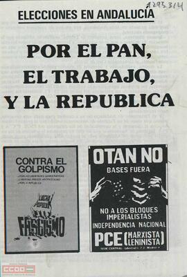 “Elecciones en Andalucía.  Por el pan, el trabajo y la república”. Programa propuesto por el Partido Comunista de España (marxista-leninista)