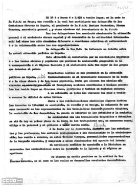 Informe sobre la reunión en la sede de la Federación Sindical Mundial (FSM).
