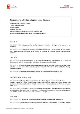 Entrevista a Eugenio López Sánchez
