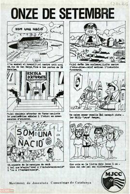 “Onze de setembre”. Moviment de Joventuts Comunistes de Catalunya.