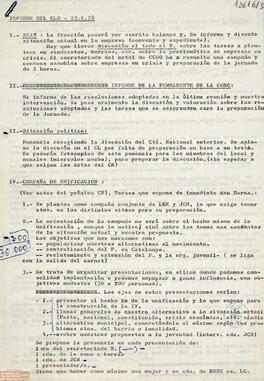 Informe del Comité Local de Barcelona de la  LCR