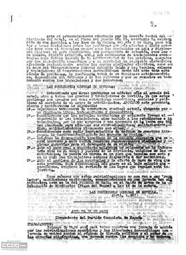 Informe-balance sobre la gestión de la Sección Social del Metal desde el 6 de diciembre de 1966 al 25 de abril de 1967.