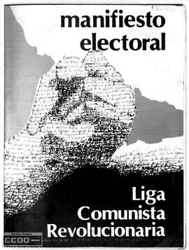 “Manifiesto electoral. LCR”