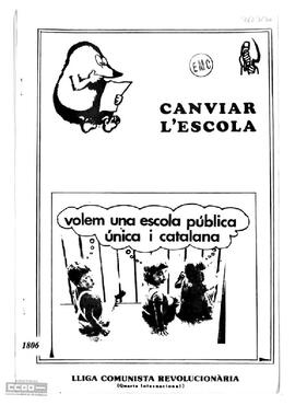 “Canviar l’escola: volem una escola pública única i catalana”