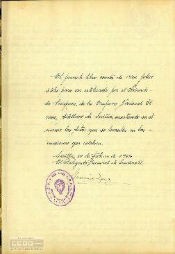 1961 (2 de febrero),  Acta del Pleno del Jurado de Empresa