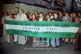 Manifestación de trabajadores de la Alimentación contra los despidos en Cunia – 01