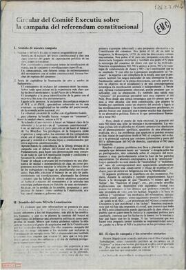 “Circular del Comité Executiu de la [LCR] sobre la campaña del referéndum constitucional”