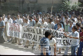 Manifestación de apoyo al pueblo chileno