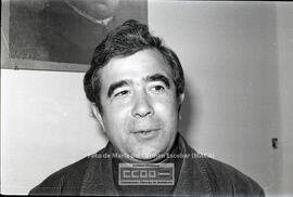 Primeros planos de dirigentes de CCOO y del PCA