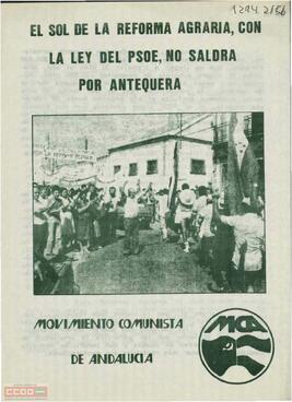 "El sol de la reforma agraria, con la ley del PSOE, no saldrá por Antequera"