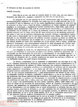 Respuesta del Comité Provincial de Sevilla al delegado en el Comité Central como contestación a los puntos que inserta en su carta del 2 de marzo