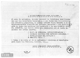“¡Autodeterminación para Catalunya!”. Llamamiento de la LCR a la manifestación del 11 de septiembre