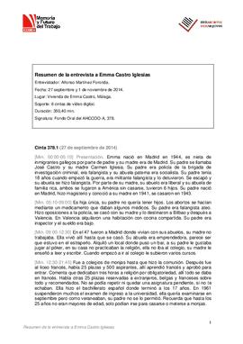 Entrevista a Emma Castro Iglesias