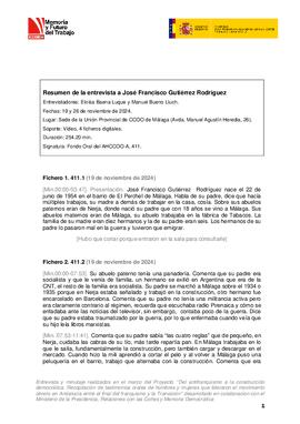 Entrevista a Jose Francisco Gutiérrez Rodriguez