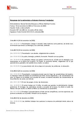 Entrevista a Antonio Herrera Fernández