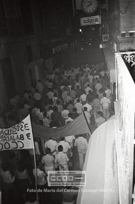 Manifestación durante una huelga general de panadería  – 16