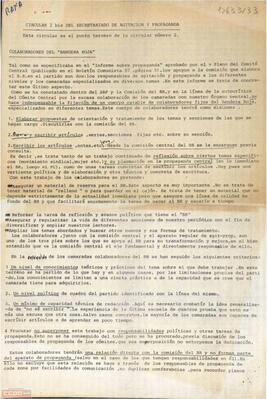 “Circular 2 bis del Secretariado de Agitación y Propaganda”