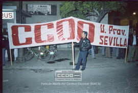 Concentración de trabajadores de Ambulancias Salomón