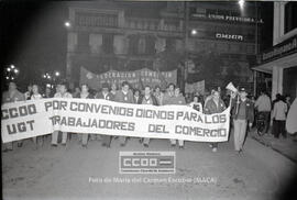 Manifestación de CC.OO. de Comercio Sevilla, en defensa de su convenio