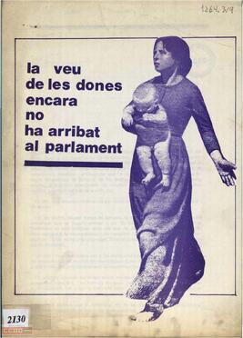 “La veu de les dones encara no ha arribat al Parlament”. Folleto editado por la  Organització Comunista d’Espanya (Bandera Roja).