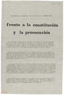 “Frente a la Constitución y la provocación”. Declaración de la Secretaría Política de la OCE (BR) a favor de la abstención activa ante el Referéndum