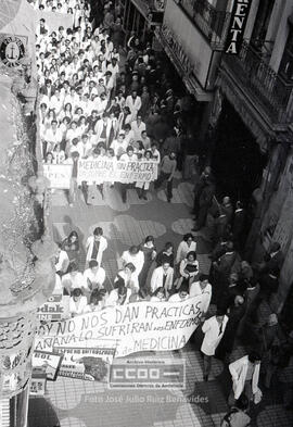 Manifestación de estudiantes de Medicina pidiendo prácticas – 09