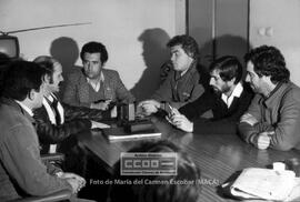 Concentración de los trabajadores en la fábrica Construcciones Metálicas Fernández Palacios – 20
