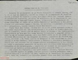 “Unidad contra el fascismo”. Llamamiento del Comité de Guadalajara de la OCE (Bandera Roja) a la unidad de todas las fuerzas obreras y democráticas en defensa de la libertad y de la democracia