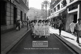 Marcha de las auxiliares de clínica reivindicando su equiparación a FP1