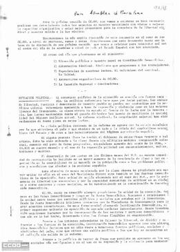 Análisis sobre distintos aspectos del movimiento obrero.