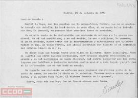 Carta dirigida a Manolo.