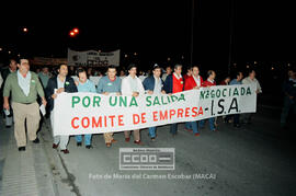 Manifestación de los trabajadores de I.S.A. – 34